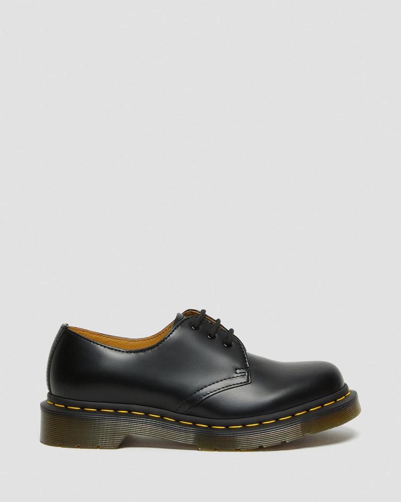 Black Women's Dr Martens 1461 Smooth Leather Oxfords Shoes | CA 371YXF